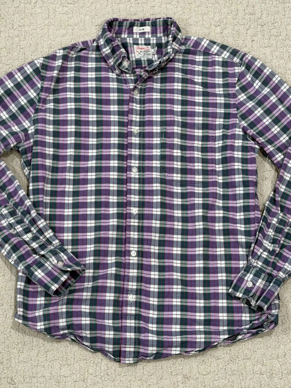 Men's J.Crew Broken-In Oxford Shirt Size Medium Slim